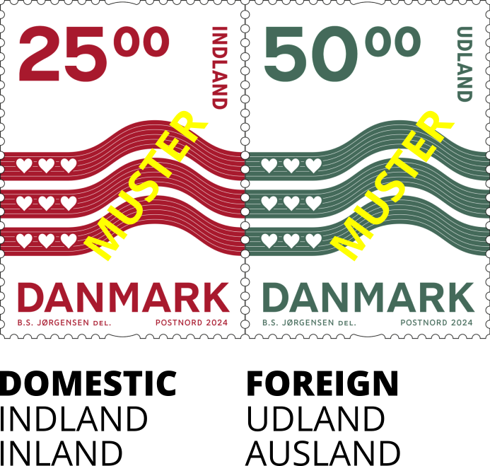 Briefmarke Danmark